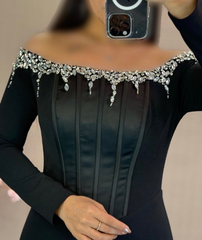 لباس مجلسی زنانه کرپ کد ۳۳۳۳