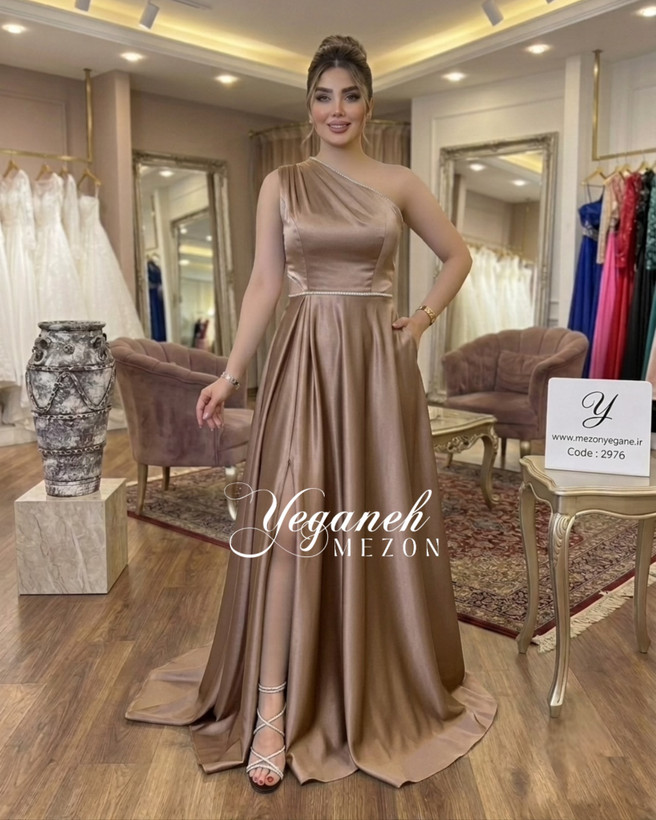 لباس مجلسی زنانه ساتن کد 2976